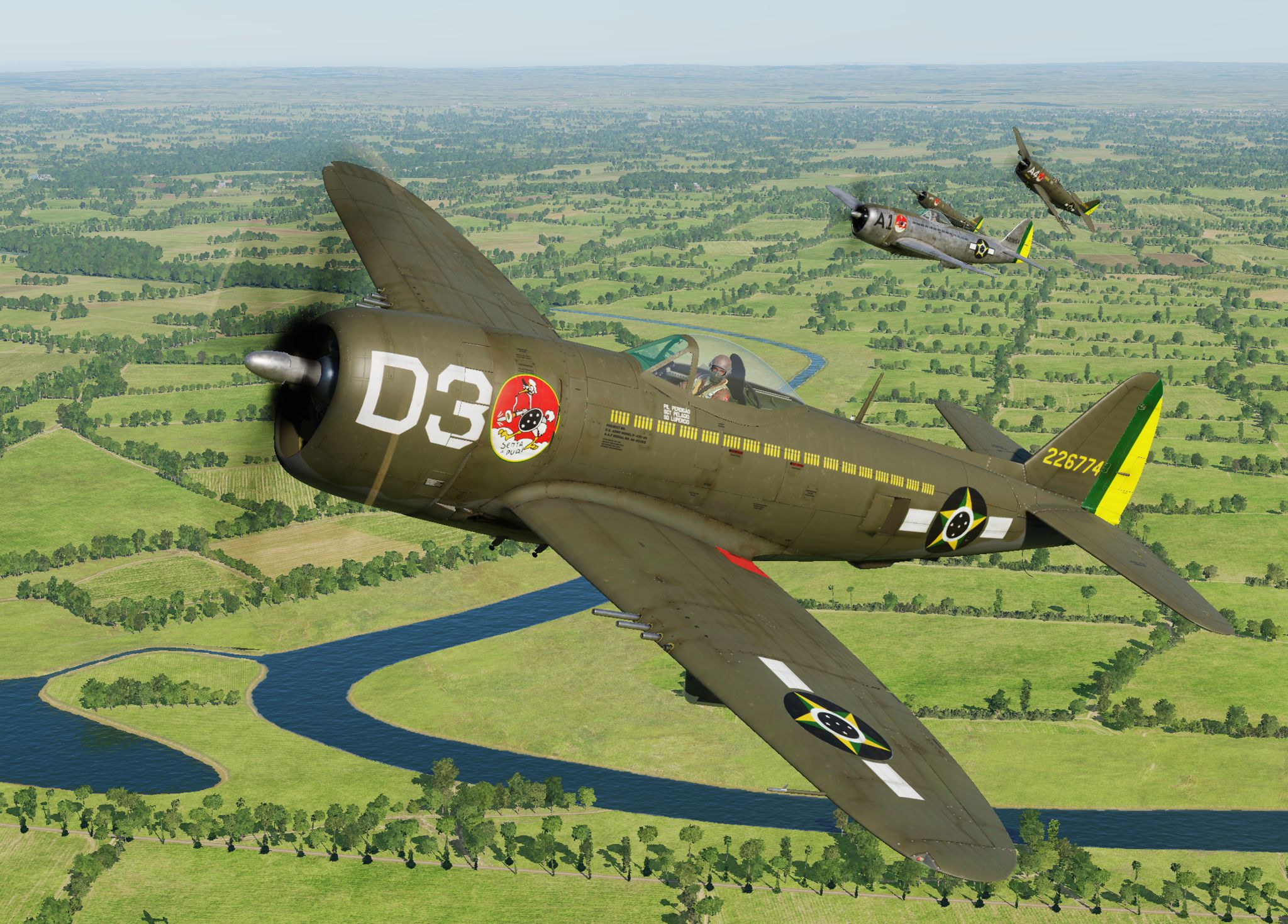 P-47D - 1st Brazilian Ftr Sq-Jambock D3 - 1st Lt. Perdigao (update vs 2.2)