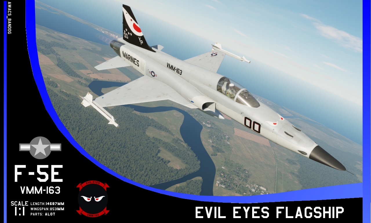 F-5E Tiger "Evil Eyes" VMM-163 Flagship