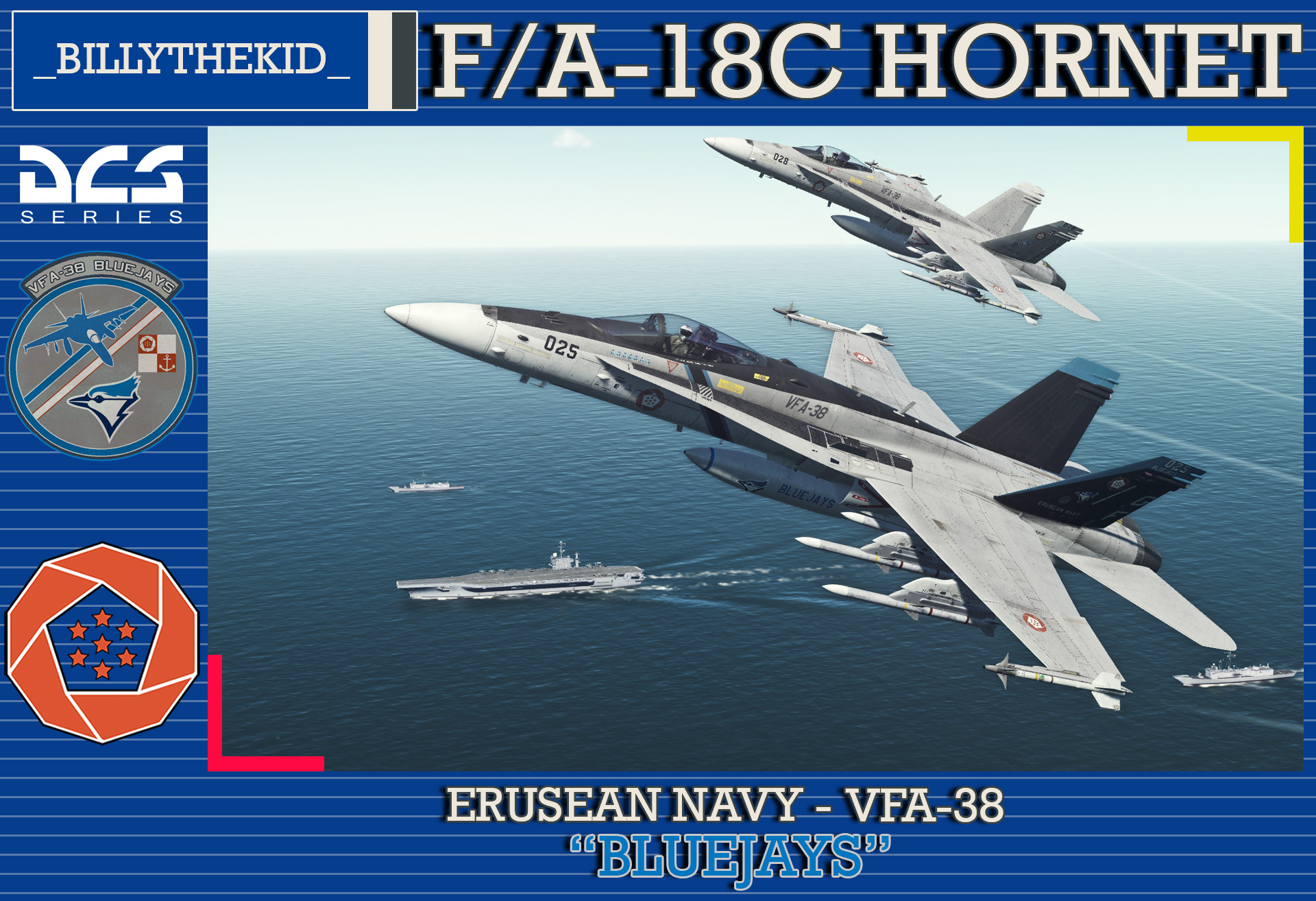 Ace Combat - Federal Erusean Navy VFA-38 "Bluejays" F/A-18C Hornet