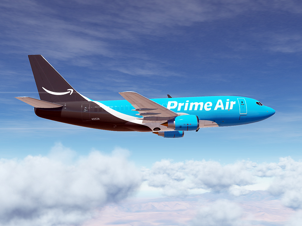 Amazon Prime Air Boeing 737 (Modern Paint for Civil Aircraft Mod)