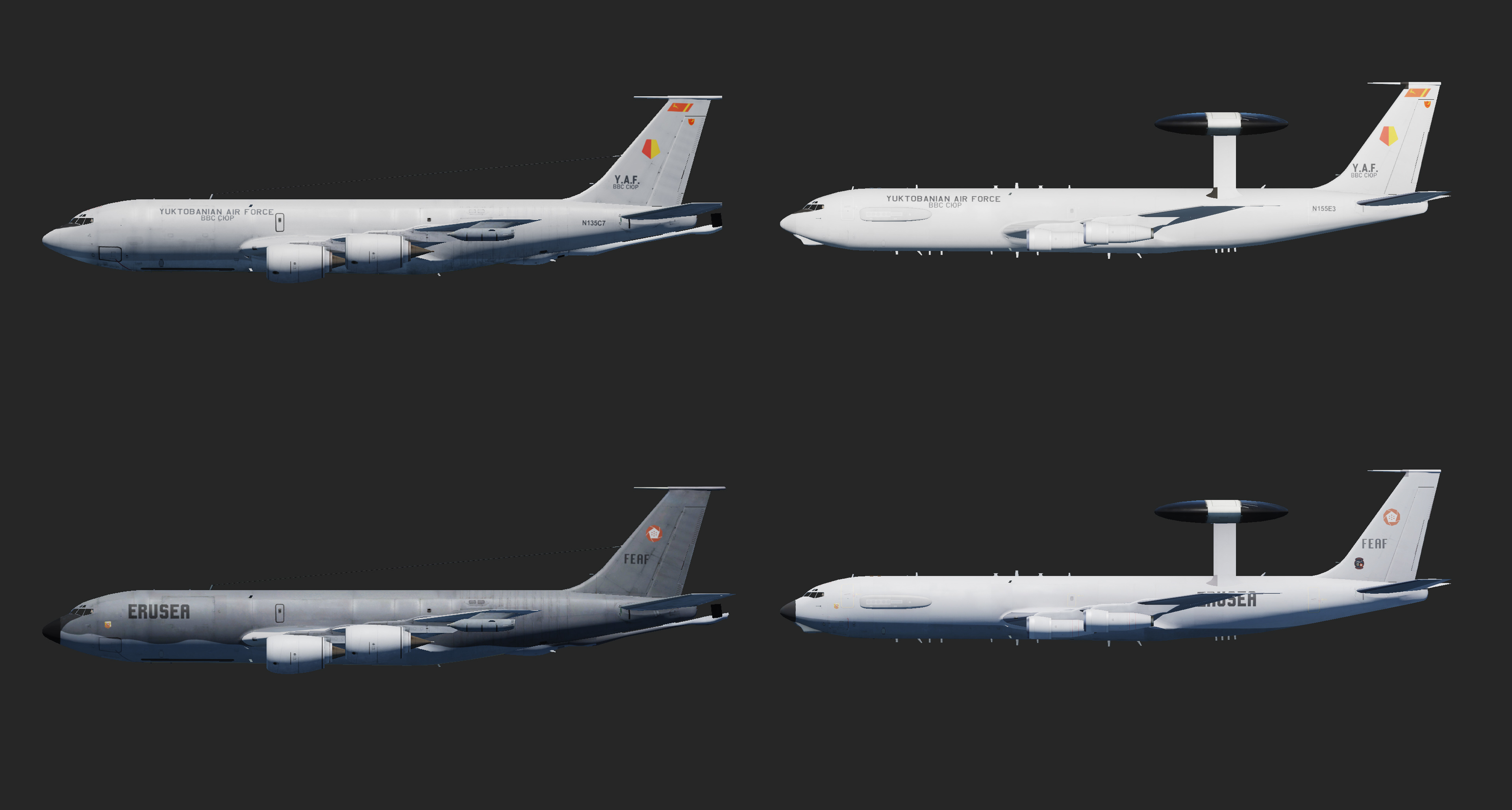 Ace Combat - Support Aircraft Pack (AWACS & Tankers) 