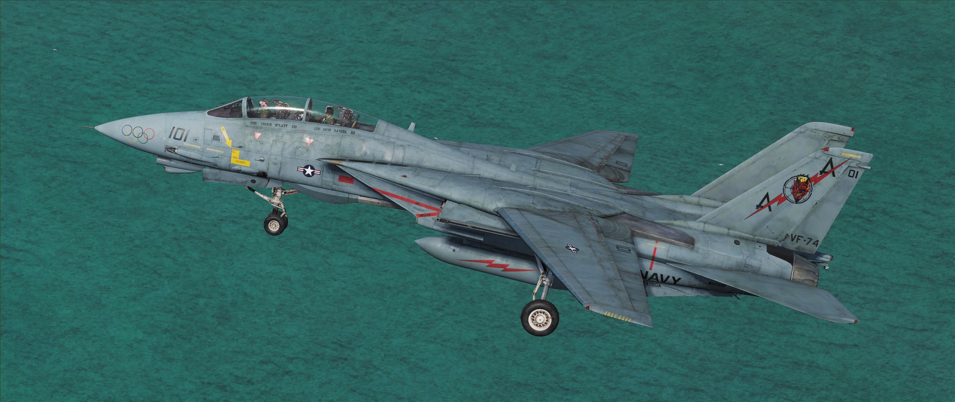 VF-74 Olympic Rings, Be-Devilers, F-14B v1.1