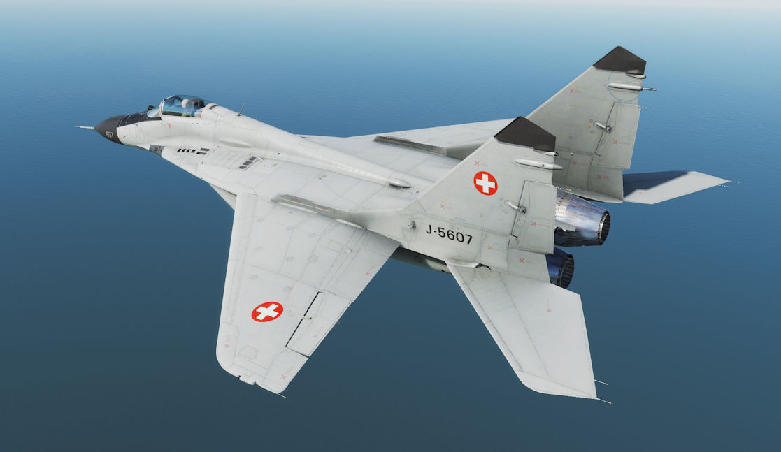 MiG-29 Fictional Swiss Air Force Skin (Model A/G/S, 2.5.3+)