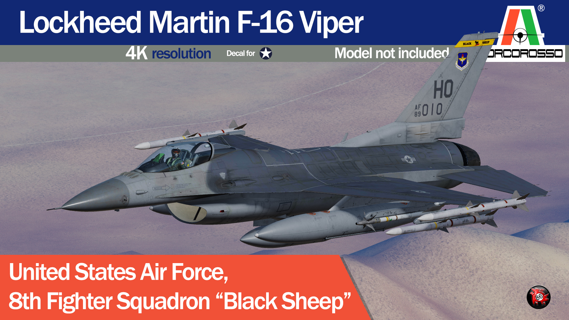 USAF 8th Fighter Squadron "Black Sheep" by PorcoRosso86 UPDATE