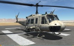 UH-1H Huey - No Markings - Dryland FRZN-LK  (Fictional)