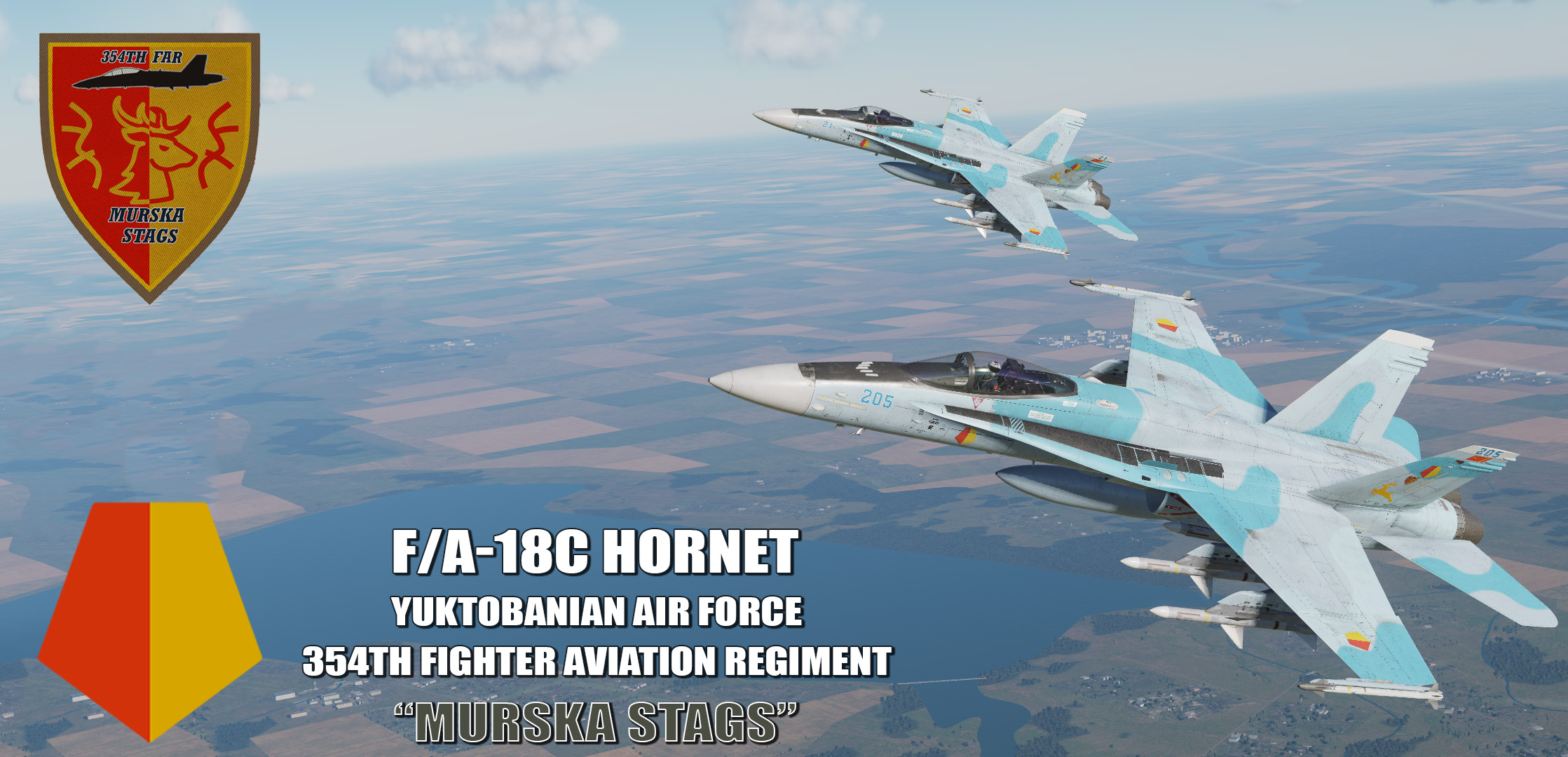 Ace Combat - Yuktobanian Air Force 354th Fighter Aviation Regiment "Murska Stags" F/A-18C Hornet