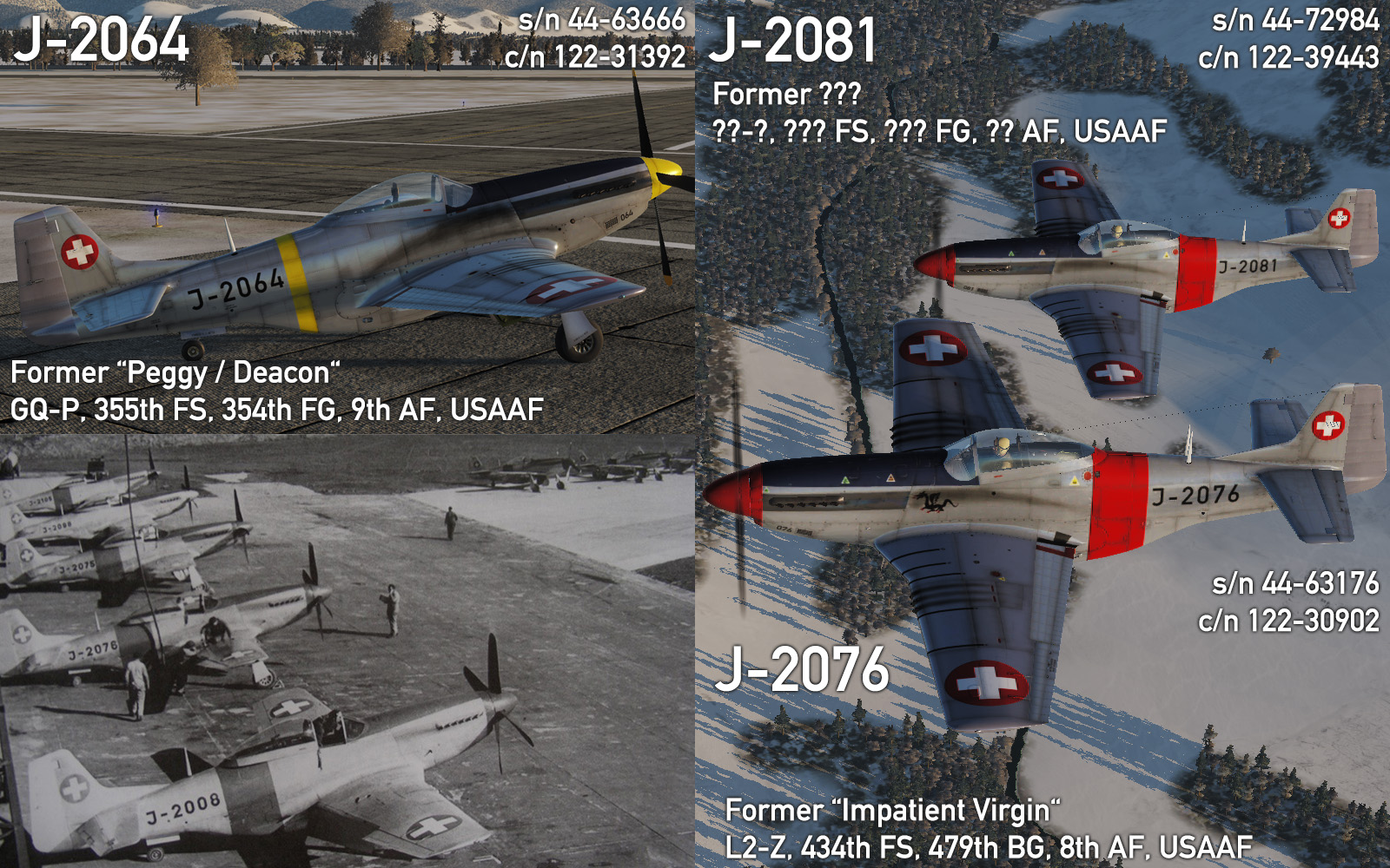P-51D / TF-51D Swiss Air Force Pack 4.0 - Wargame identification