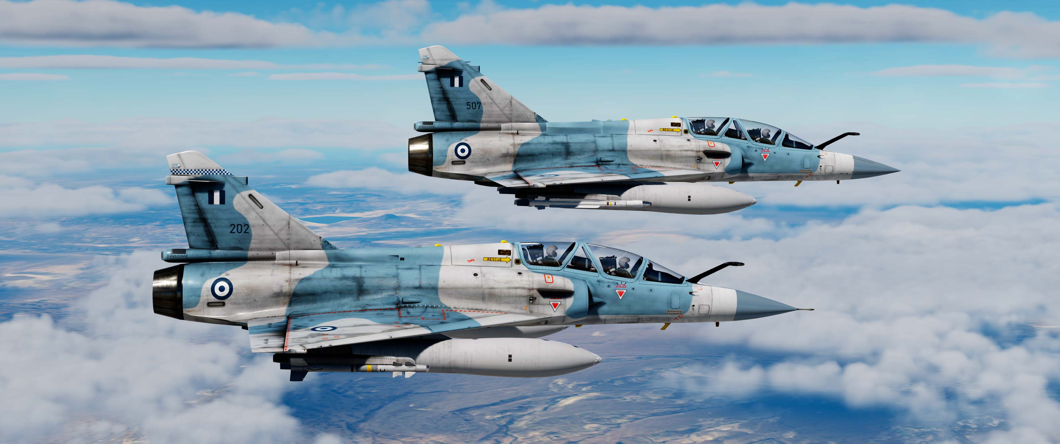 Mirage 2000-5BG & 2000-B HAF (Split air mod) 17/04/2024 UPDATE