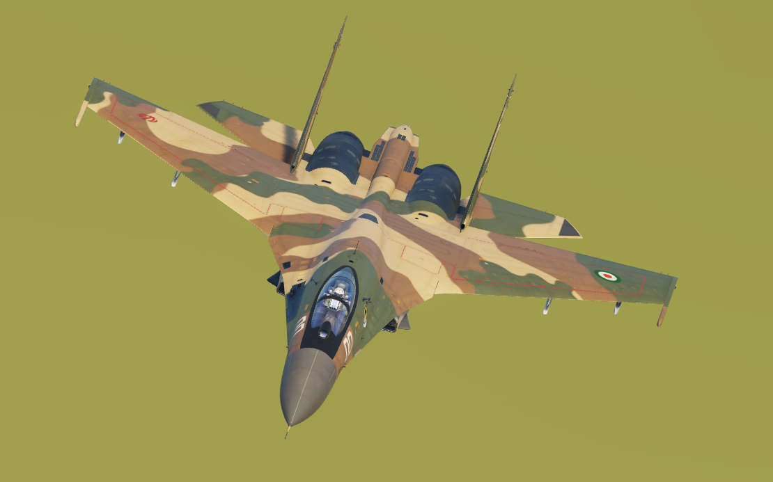 Iranian Air Force Desert-Brown Su-27 (Fictional)