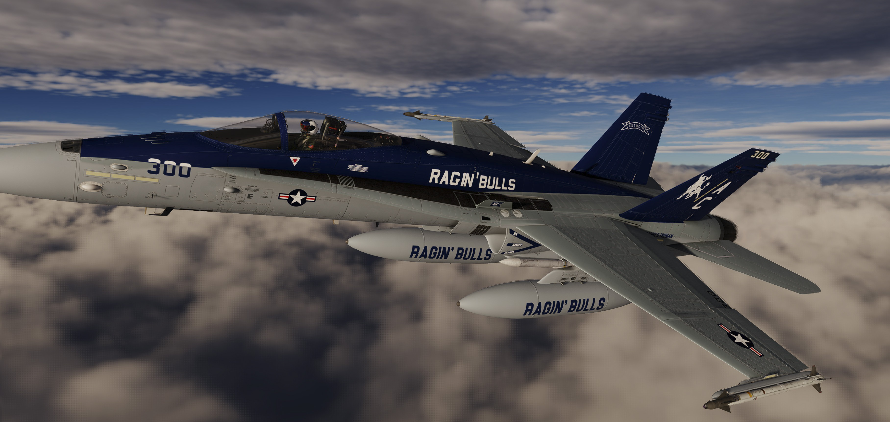 F/A-18C VFA-37 Ragin' Bulls CAG 4k Re-Mastered (Updated: 12/15/2023)