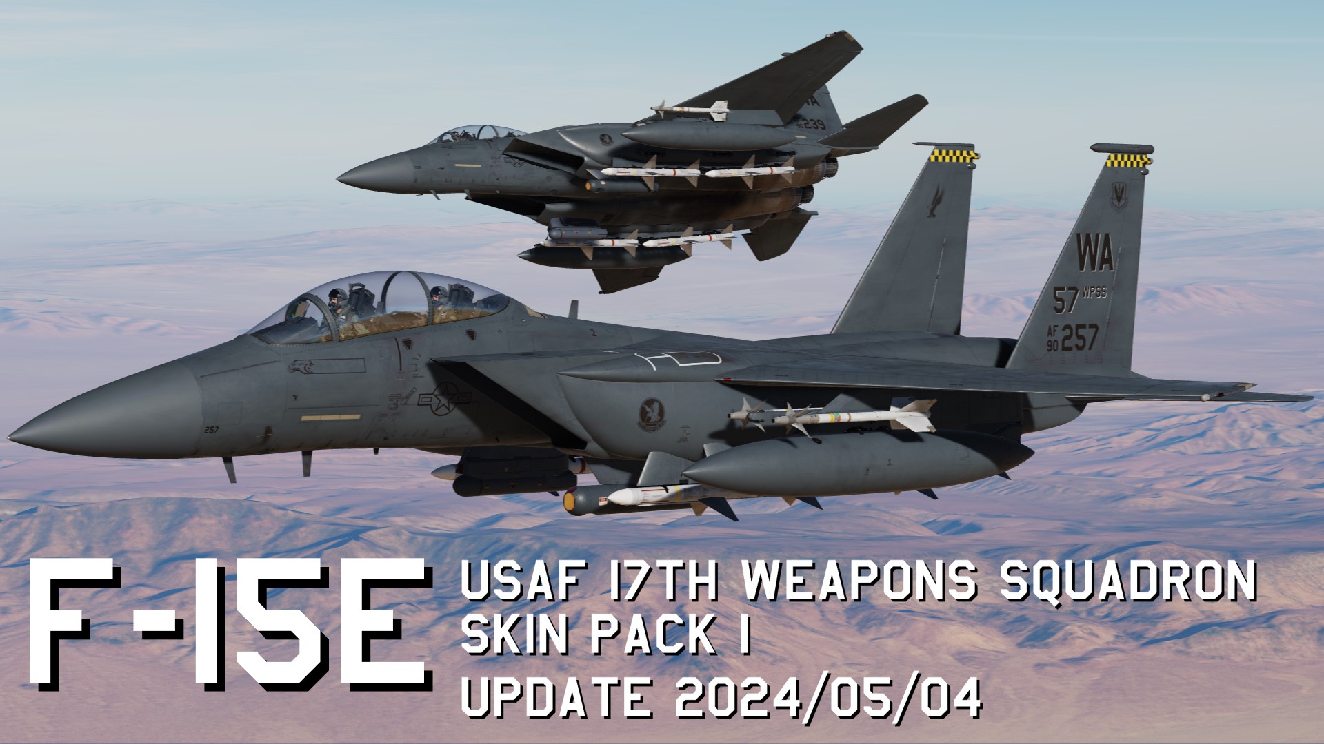 F-15E USAF 17th Weapons Squadron Skin Pack 1 update 2024/05/04