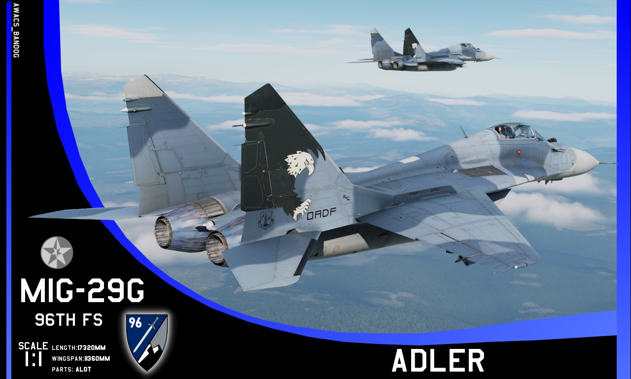 Ace Combat - 96th Fighter Squadron "Adler" North Osea Air National Guard MiG-29G