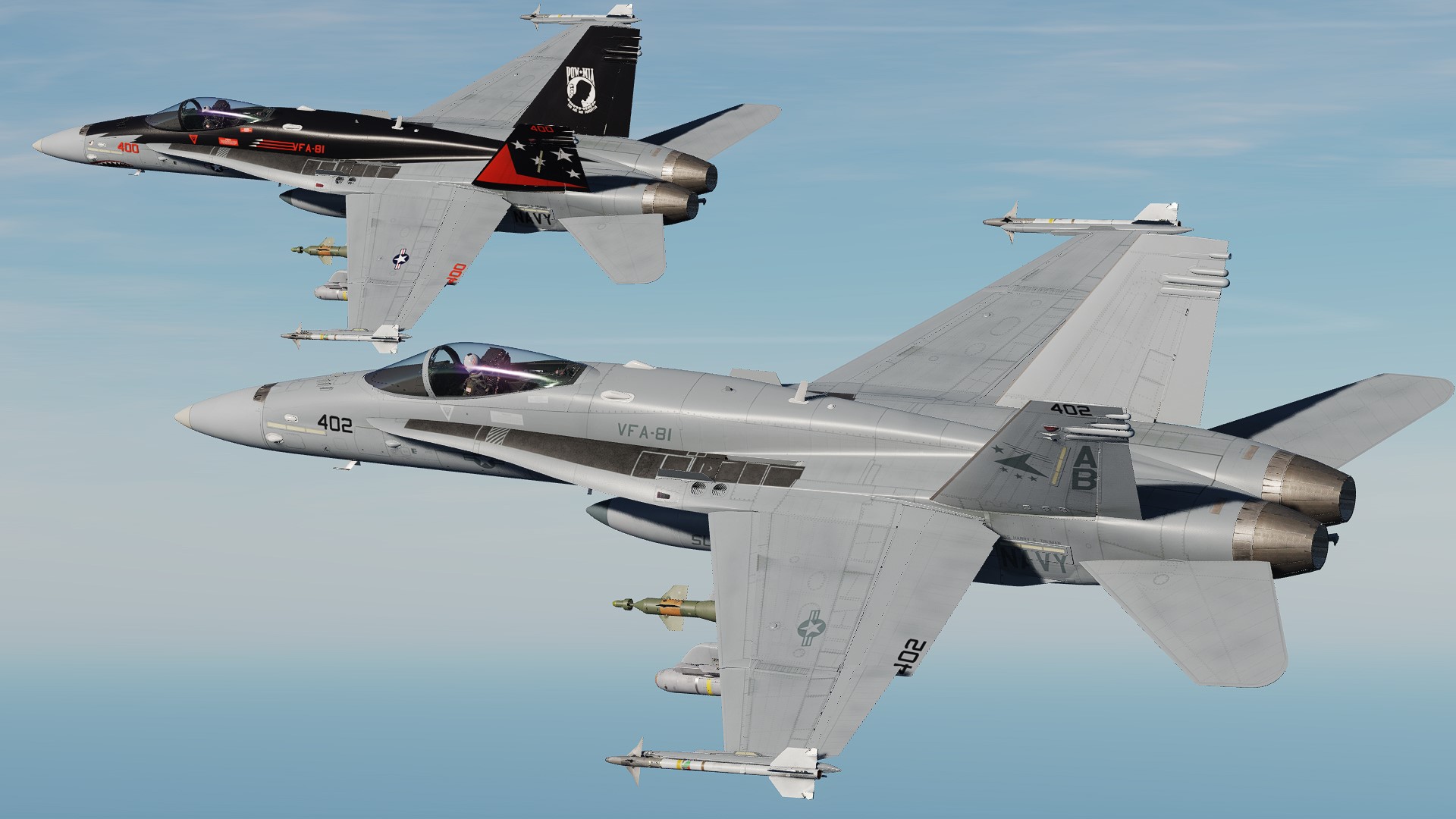 FA-18C VFA-81 Sunliners 2020s fictional 4K Skin Pack 1
