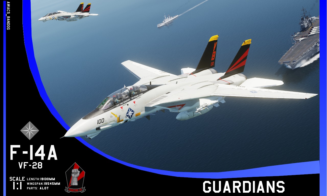 Ace Combat - Emmerian Navy - Fighter Squadron 28 'Guardians' F-14A