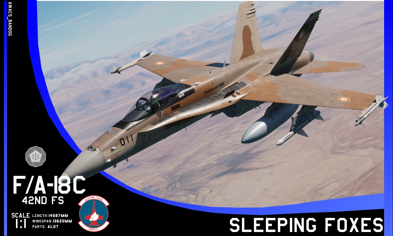 Ace Combat - Erusean Air Force 42nd Fighter Squadron 'Sleeping Foxes' F/A-18C