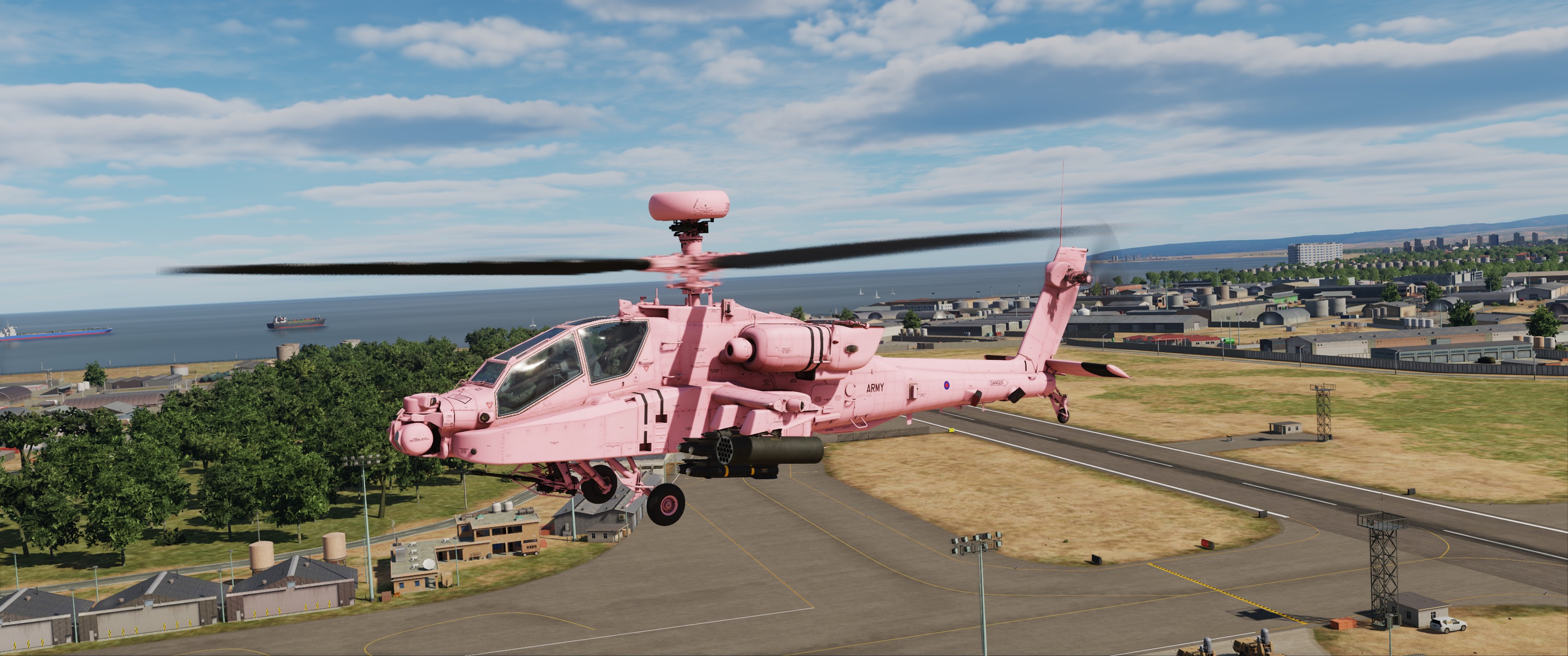 British Army AH64D Apache Longbow in Desert Pink 664Sqn