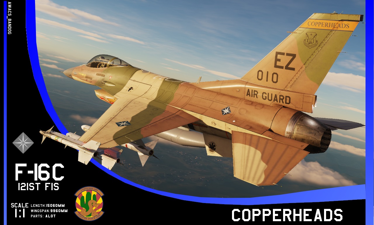 Ace Combat - Emmerian Air National Guard - 121st Fighter-Interceptor Squadron "Copperheads" F-16