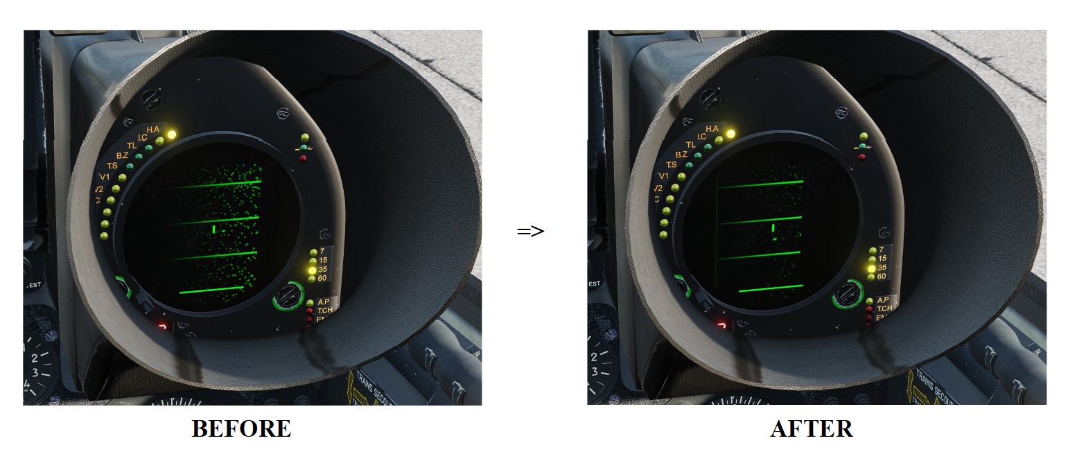 Mirage F1 radar noise reduction