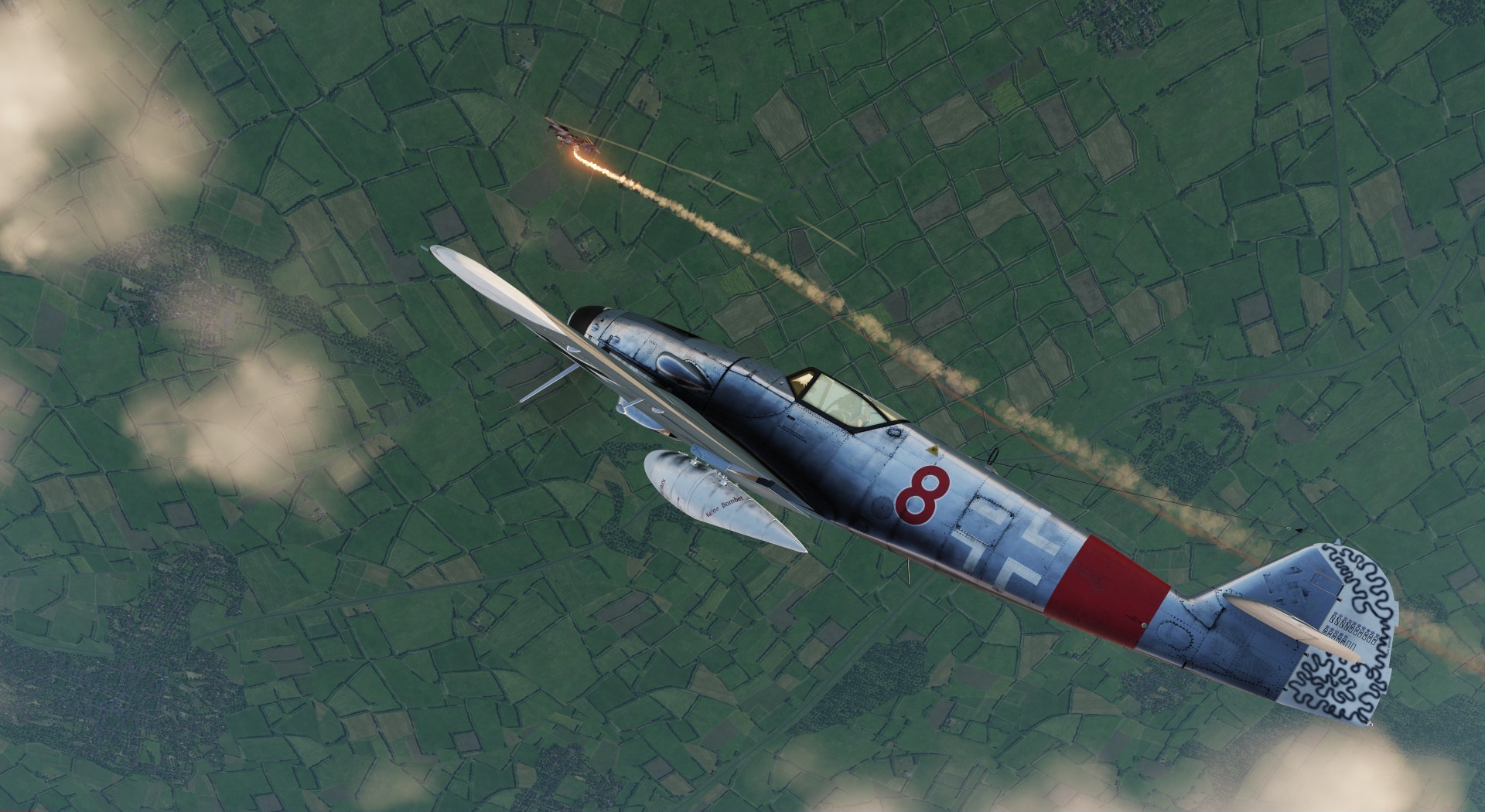 BF-109 III./JG300 Red 8 flown by Kurt Gabler