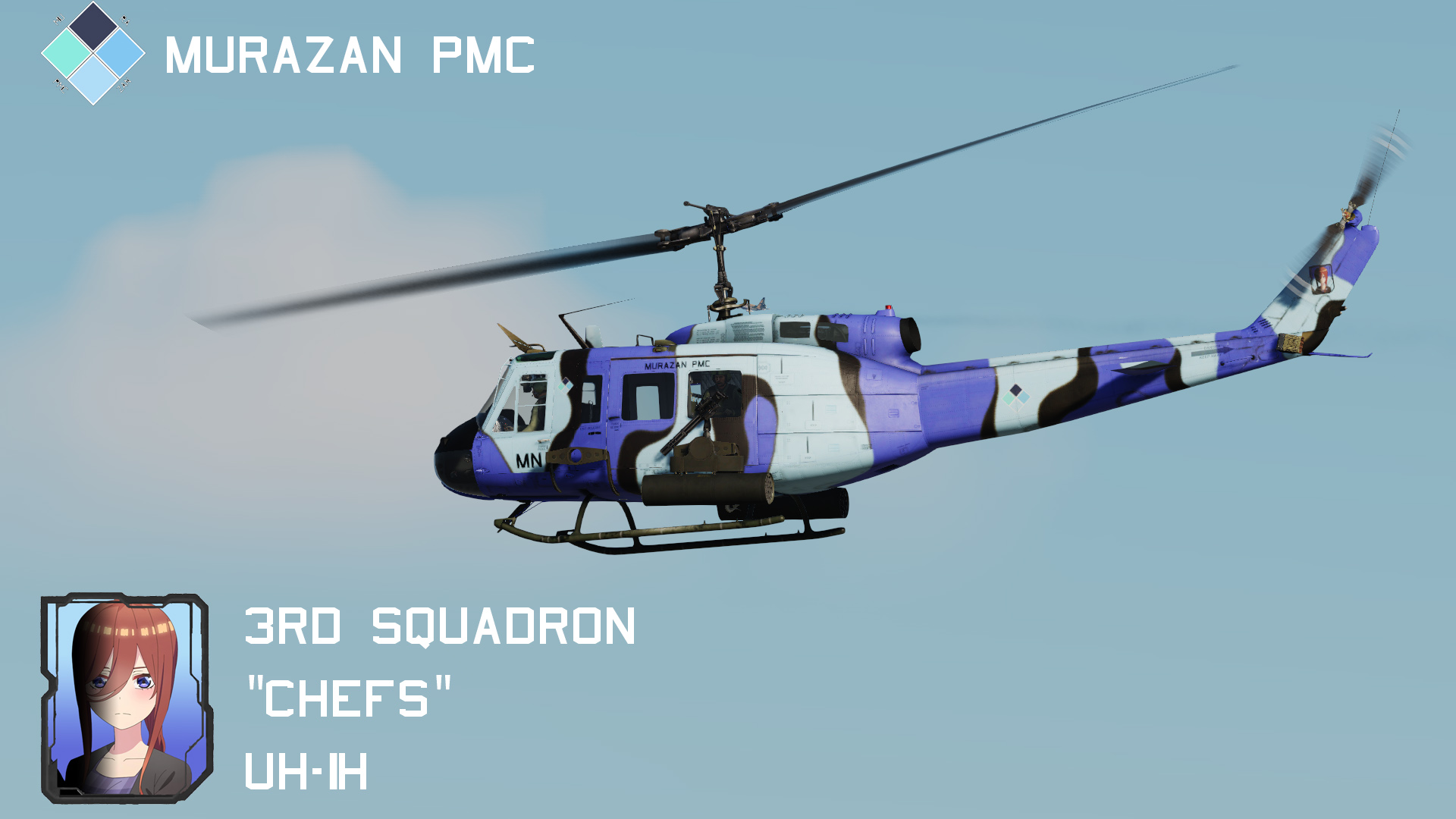 UH-1H Murazan PMC 3rd Squadron "Chefs" 