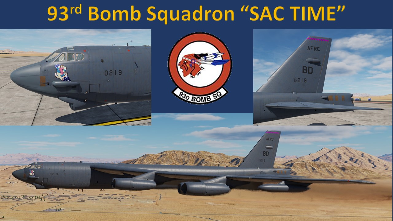 93rd Bomb Squadron B-52H "SAC TIME" Livery 