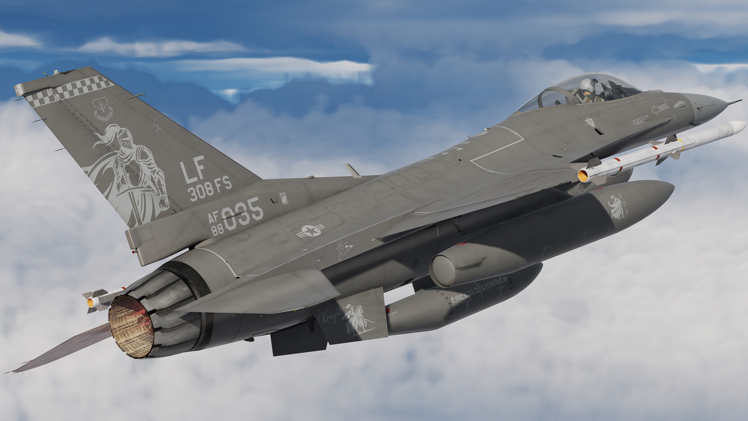 308th Emerald Knights Have Glass V Gray