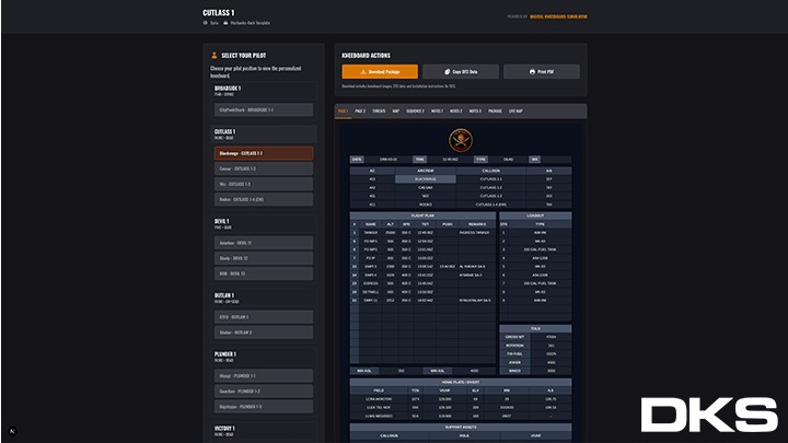 Digital Kneeboard Simulator