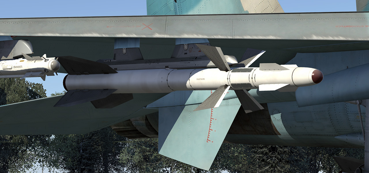 2 x R-27ET IR air-to-air missiles extended range