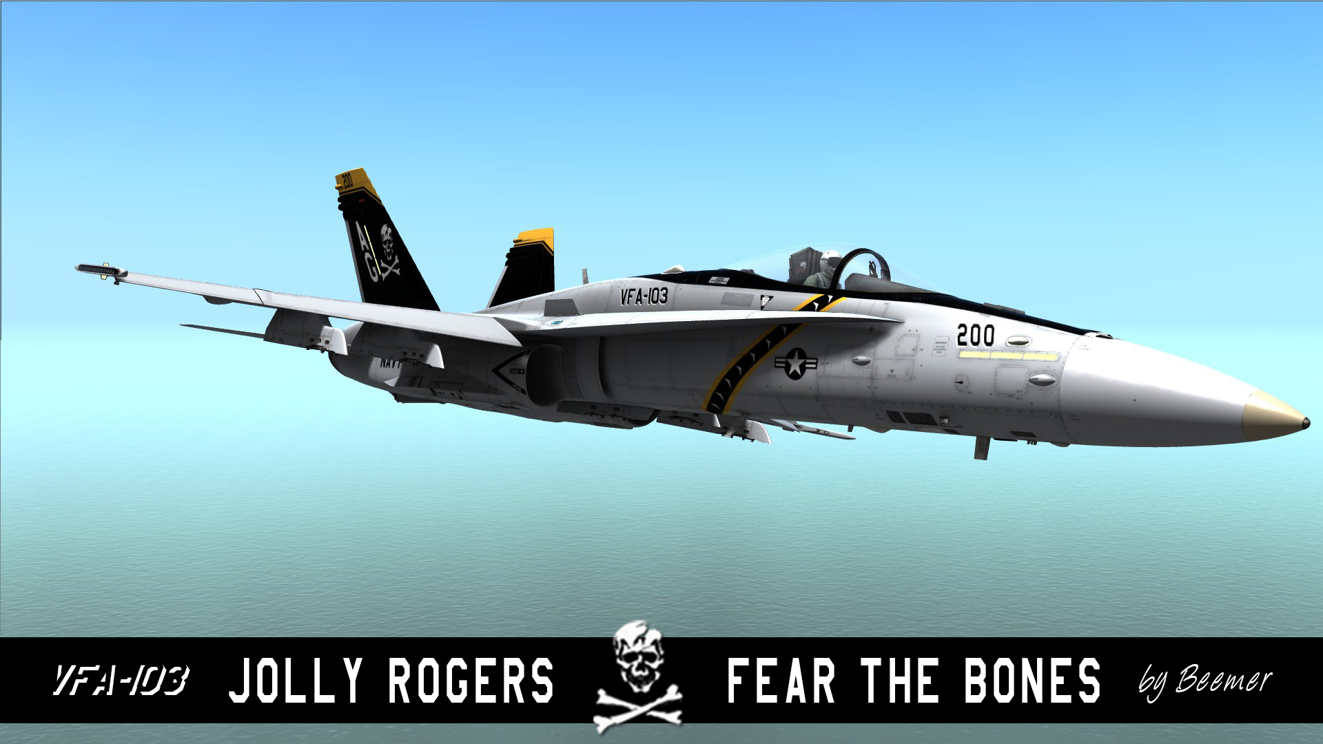 F/A-18C VFA-103 Jolly Rogers Skin.