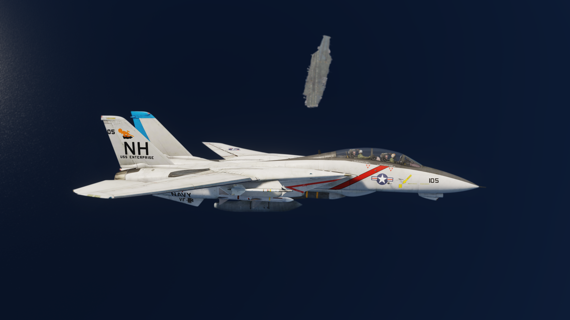 USS Midway Museum, San Diego, CA, VF-213 / VF-114, BuNo. 158978