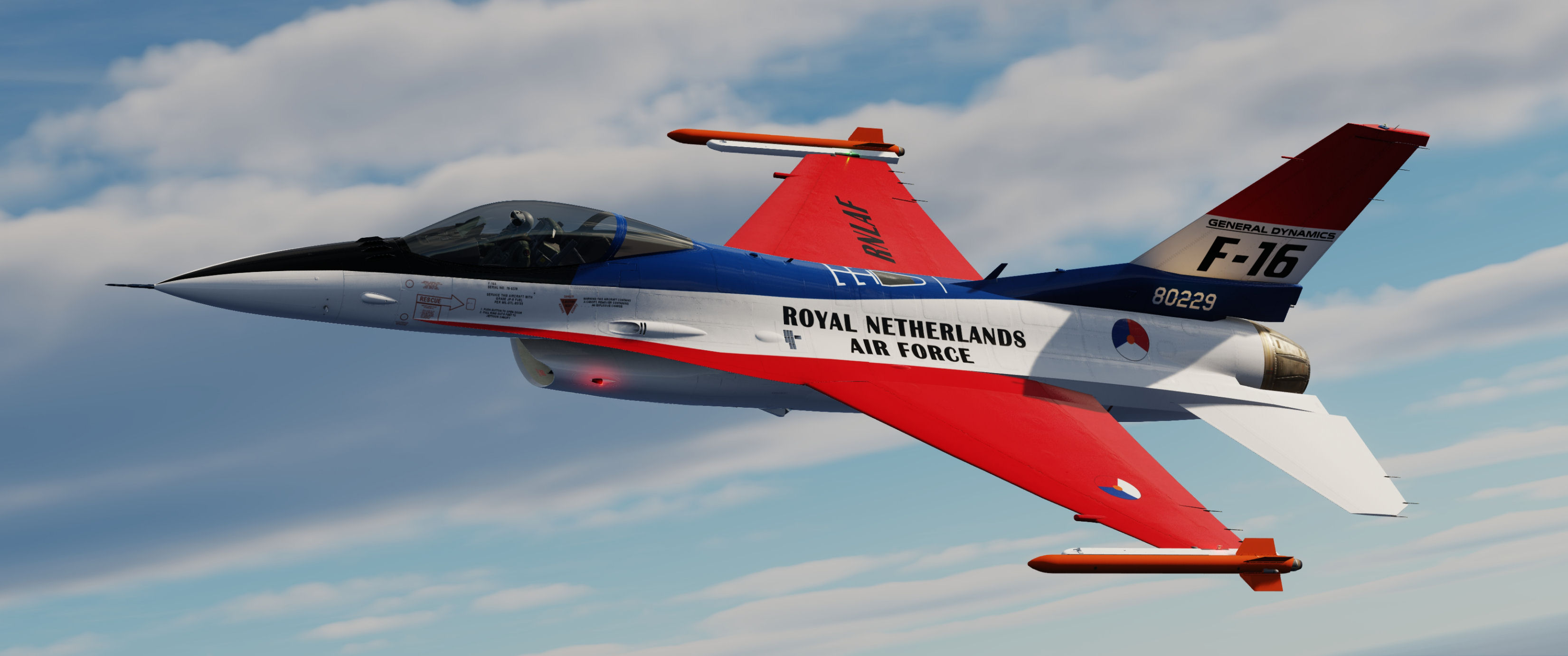 RNLAF J-229, special 25 years of F-16 livery by Wine.