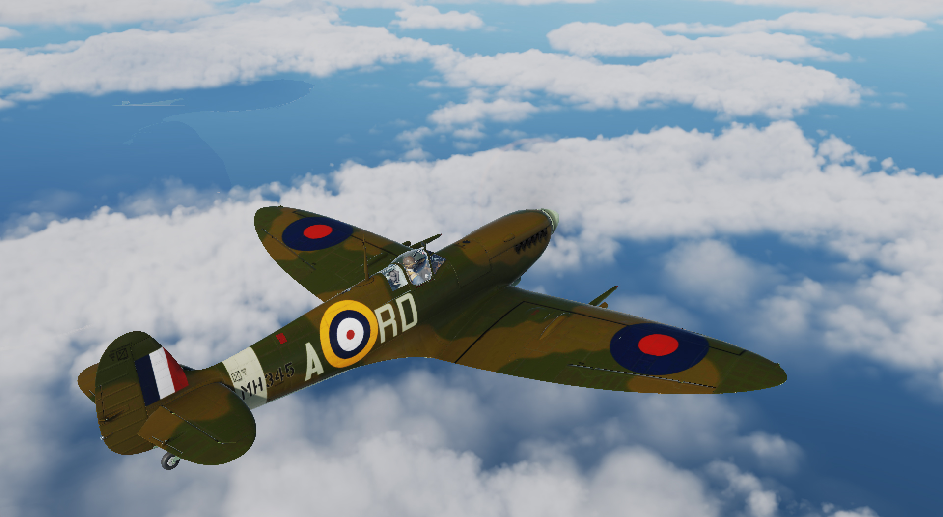 DCS RAF Spitfire Mk 1a High Quality Repaint for the Spitfire LF Mk. IX