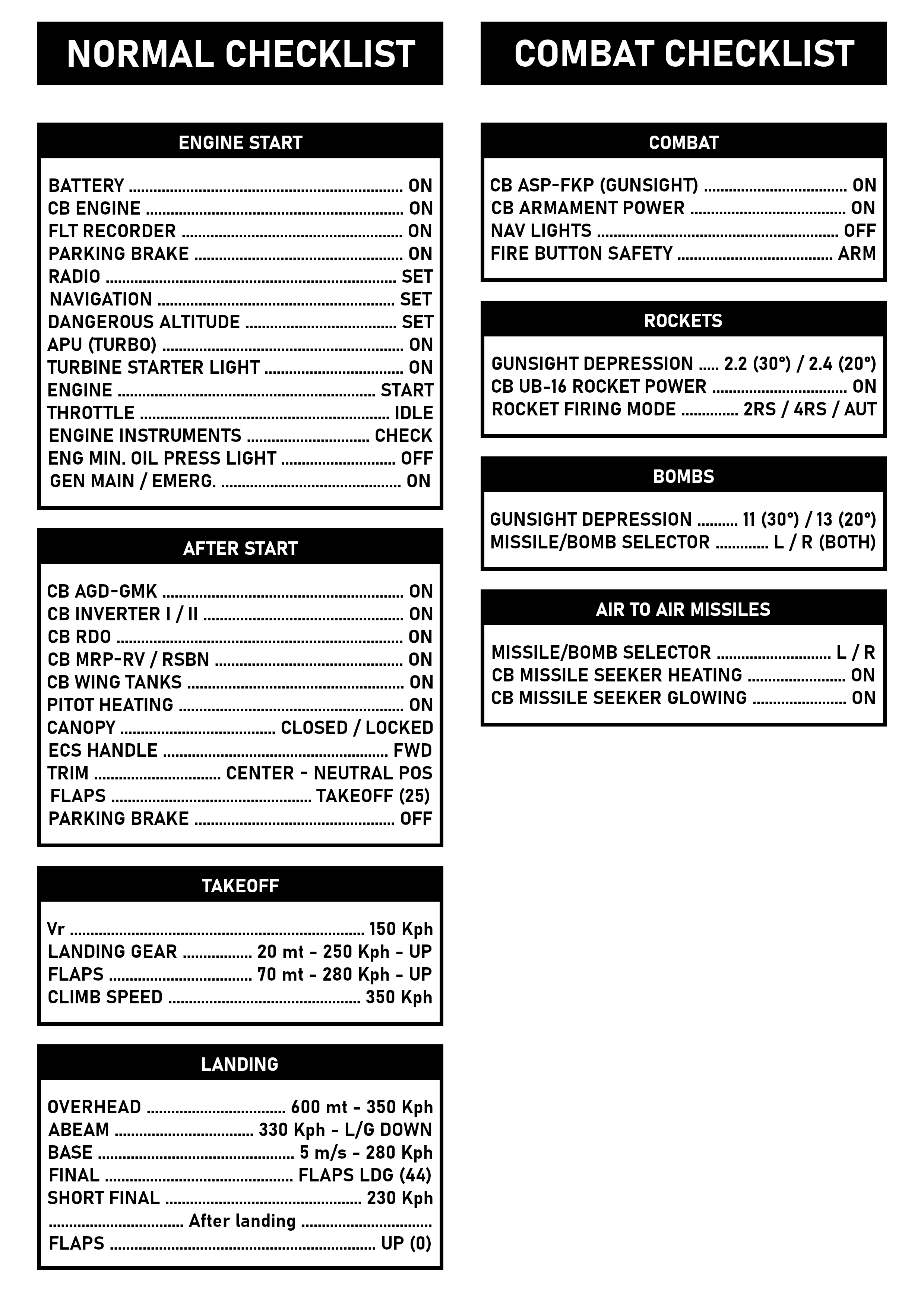 L-39C Checklist