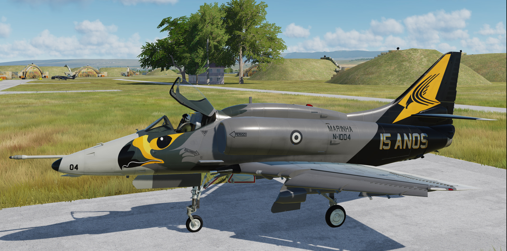 Brazillian AF-1 (A-4KU) Skyhawk, VF-1 Squadron, 15th Aniversary - Community A-4E-C Mod