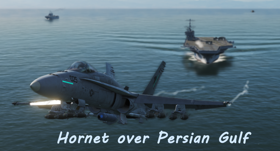 Hornet over Persian Gulf using modified Mbot Dynamic Campaign Engine