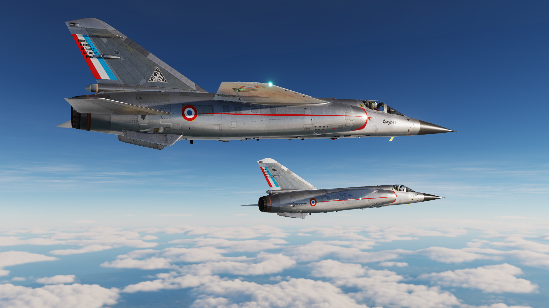 Mirage F1 prototypes N°02 and N°04