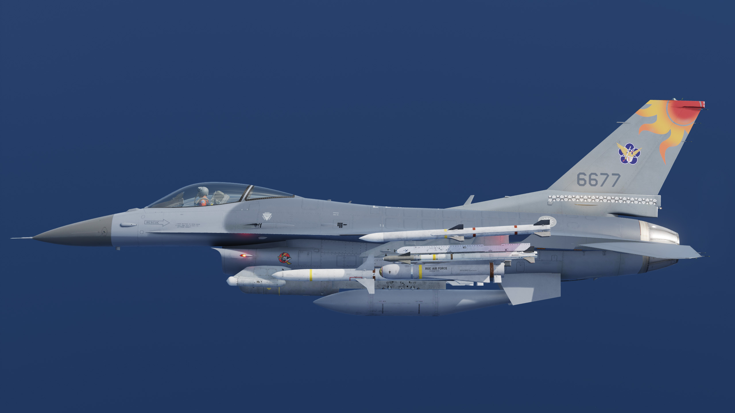 Taiwan F-16 Liveries [ ROCAF 5th TFW High VIS ]