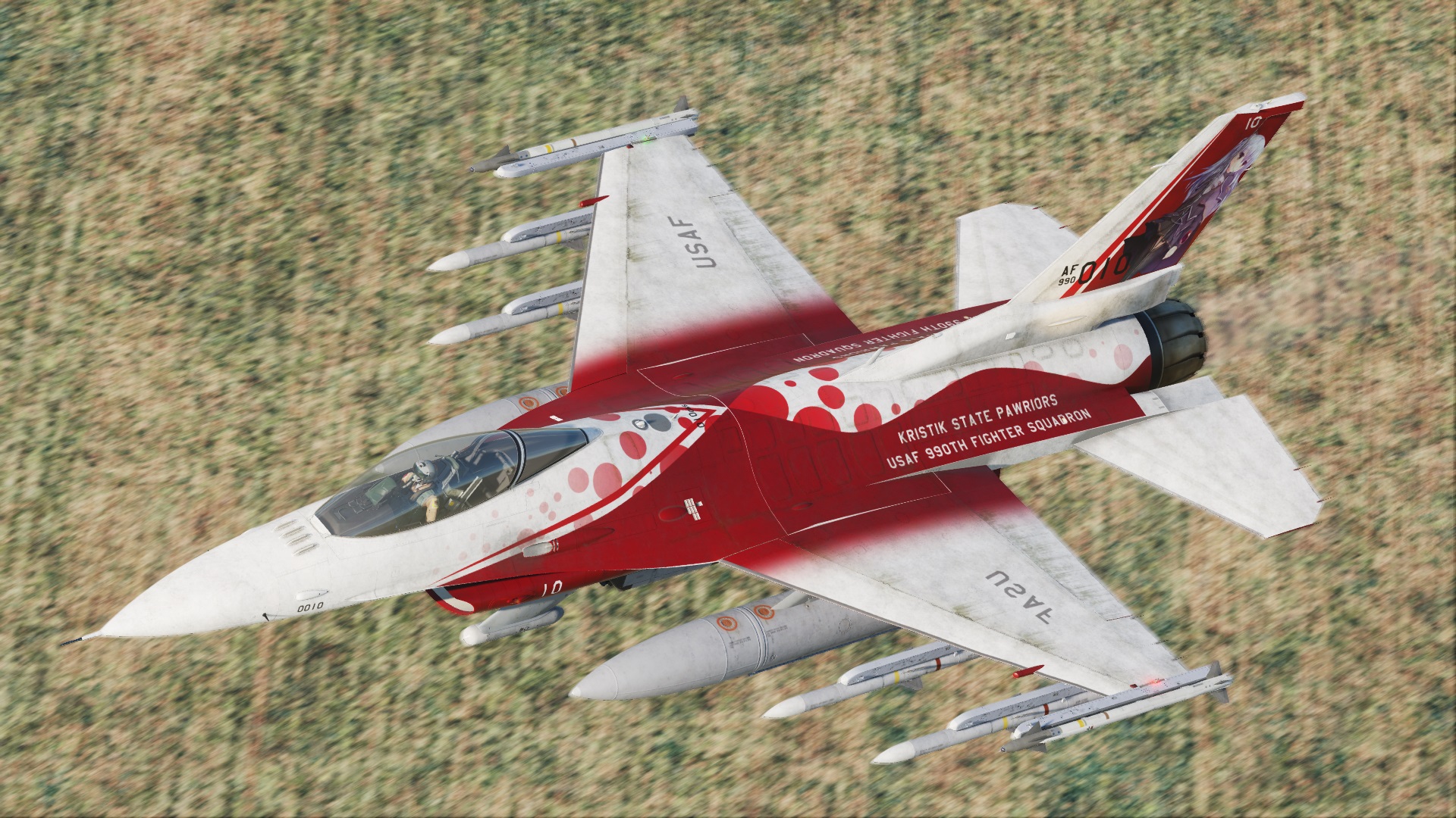F-16C Kristik State Pawriors Livery