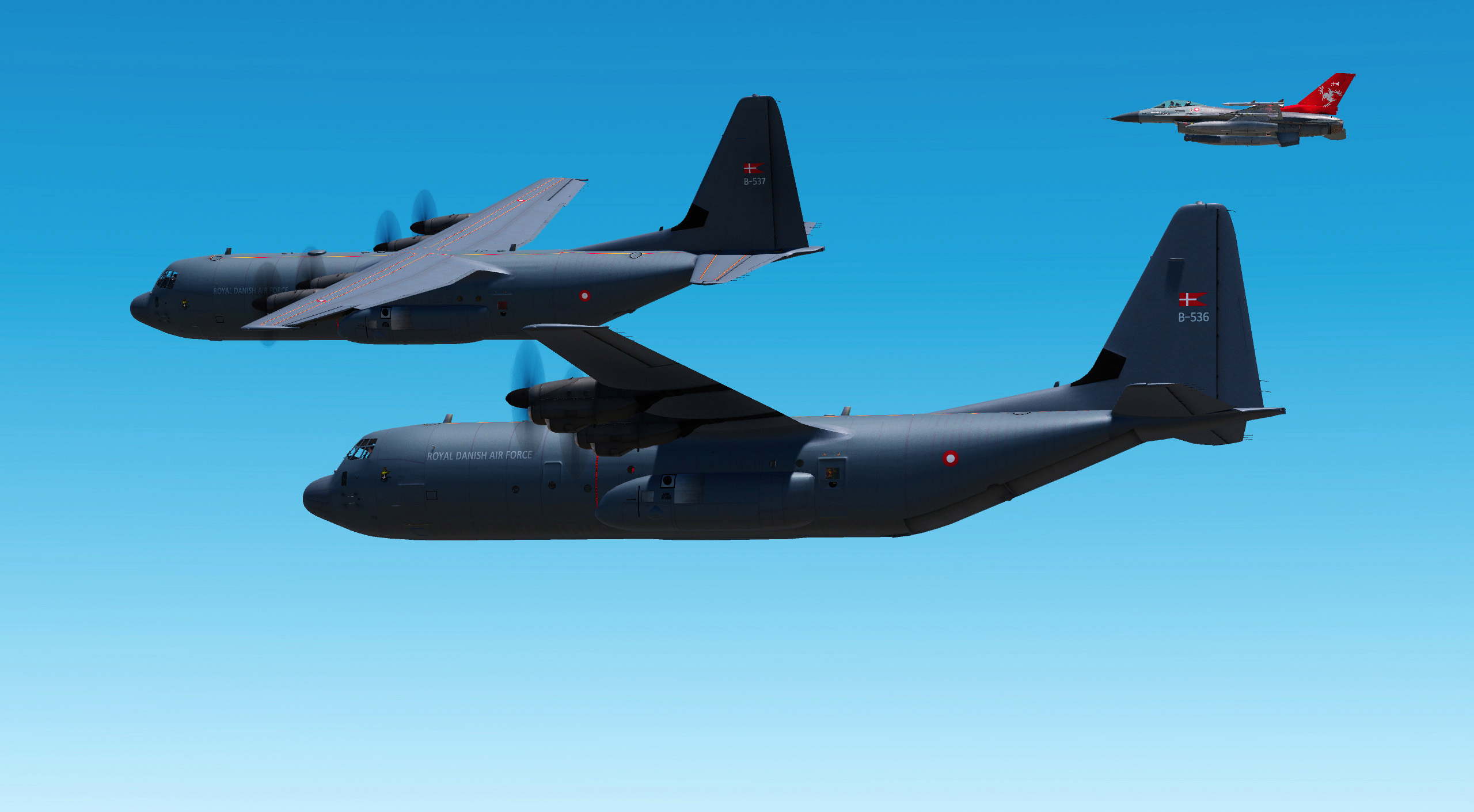 RDAF C-130J-30 Hercules B-538 (Anubis mod)