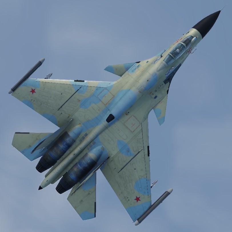Su-33 Desert-blue livery