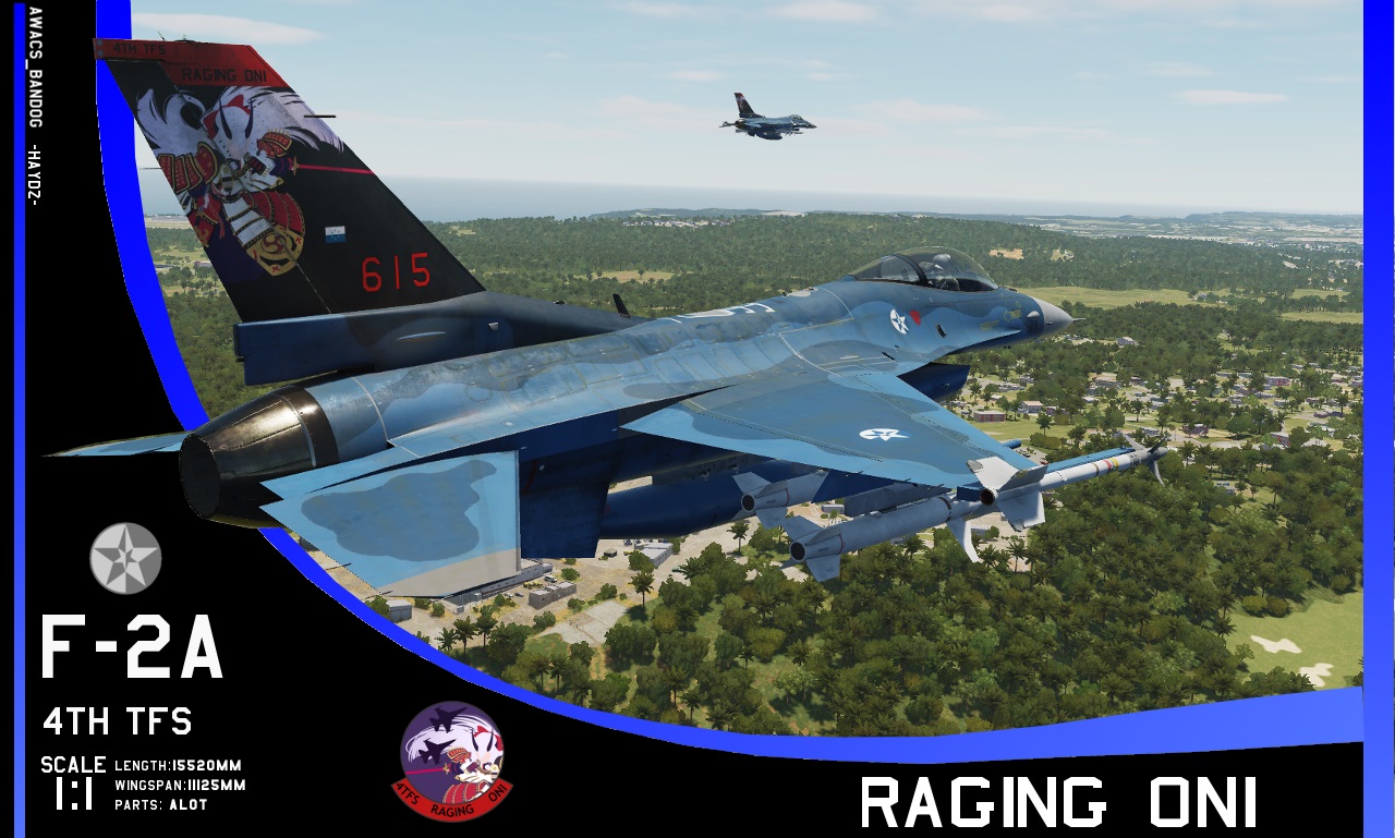 Ace Combat - 4th Tactical Fighter Squadron "Raging Oni" F-2A Viper Zero