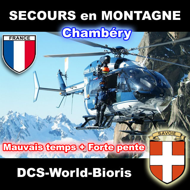 Secours en Montagne - Chambéry - Mauvais temps + Forte pente