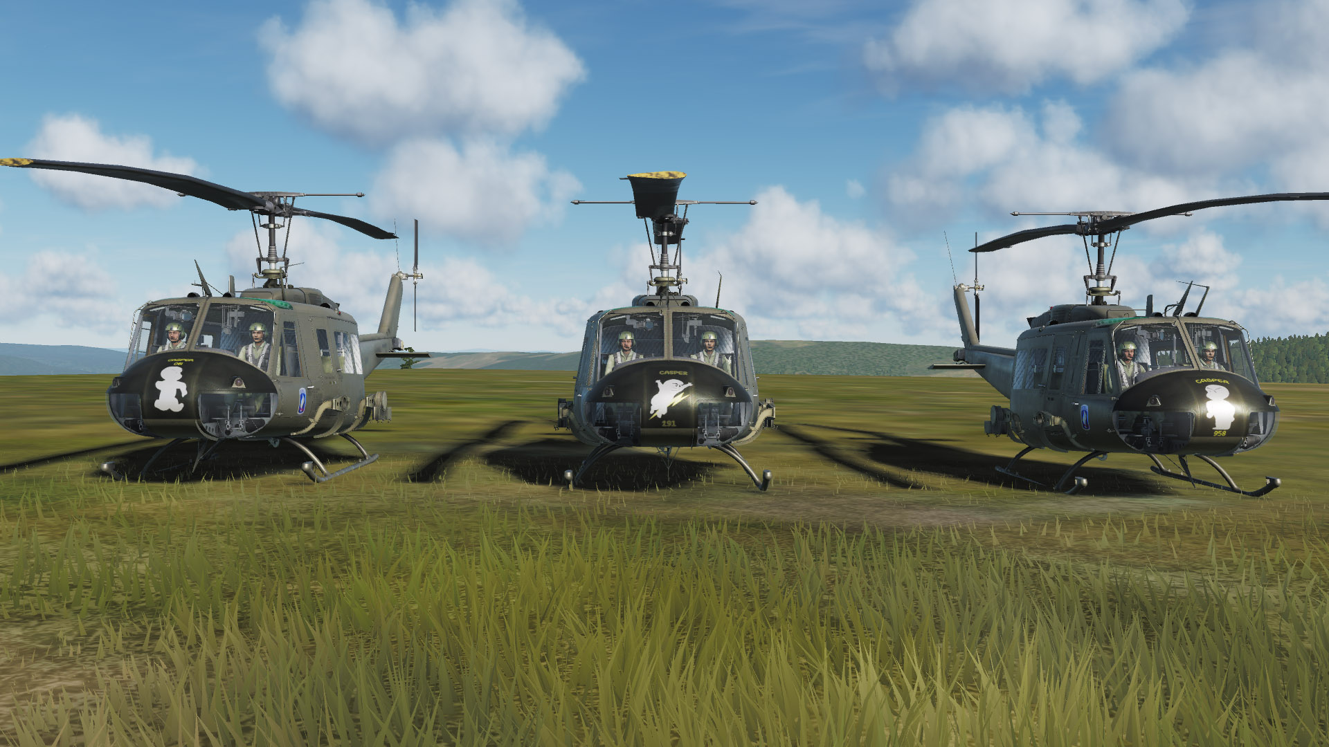 UH-1 Huey; 173rd Airborne Brigade, Casper Aviation Platoon