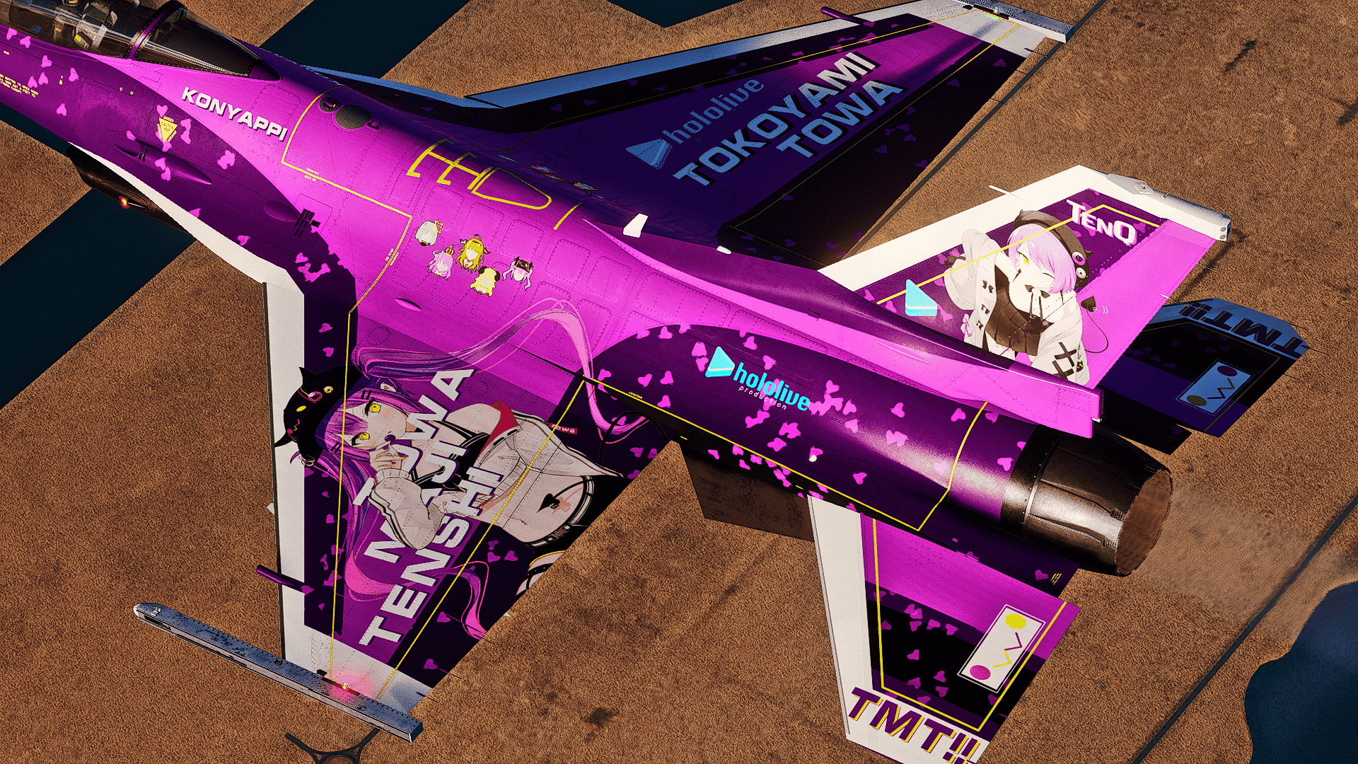 F-16C -Tokoyami Towa- Vtuber Skin