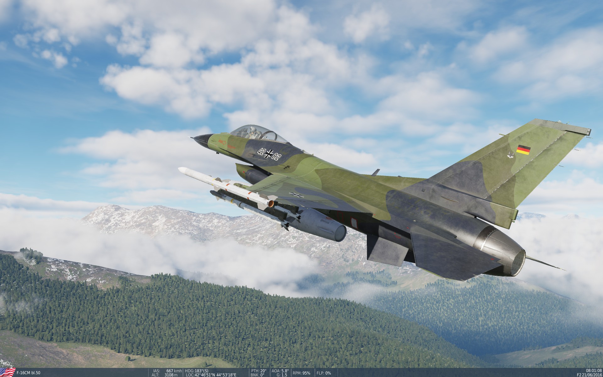 F-16 Viper Luftwaffe Norm `84-Skin (Fictional)