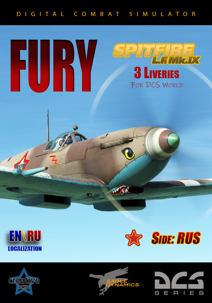 Fury Fan Skin Spitfire LF Mk. lX Pack RUS