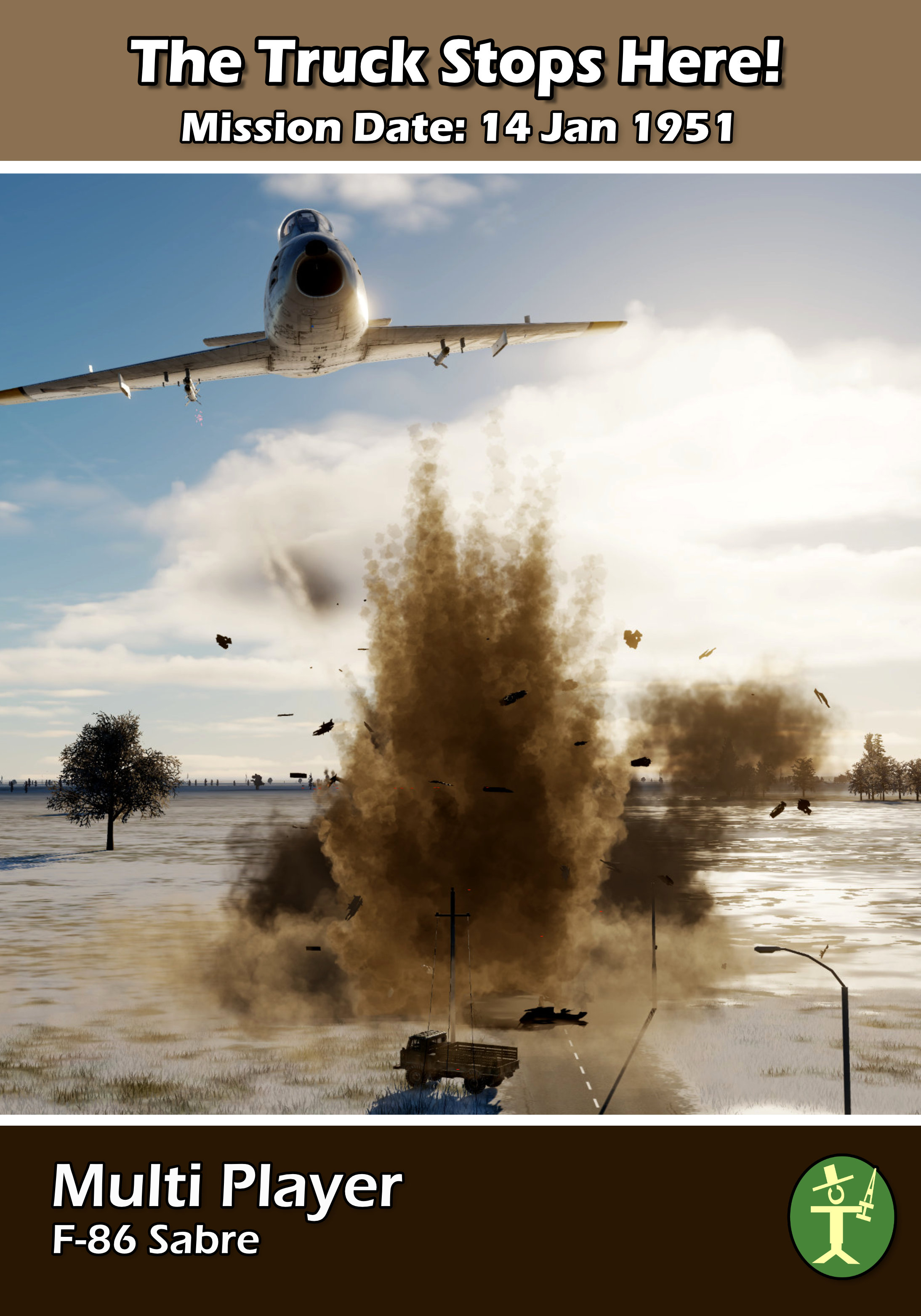 F-86 Sabre Single / Multiplayer Mission - Korean War: The Truck Stops Here