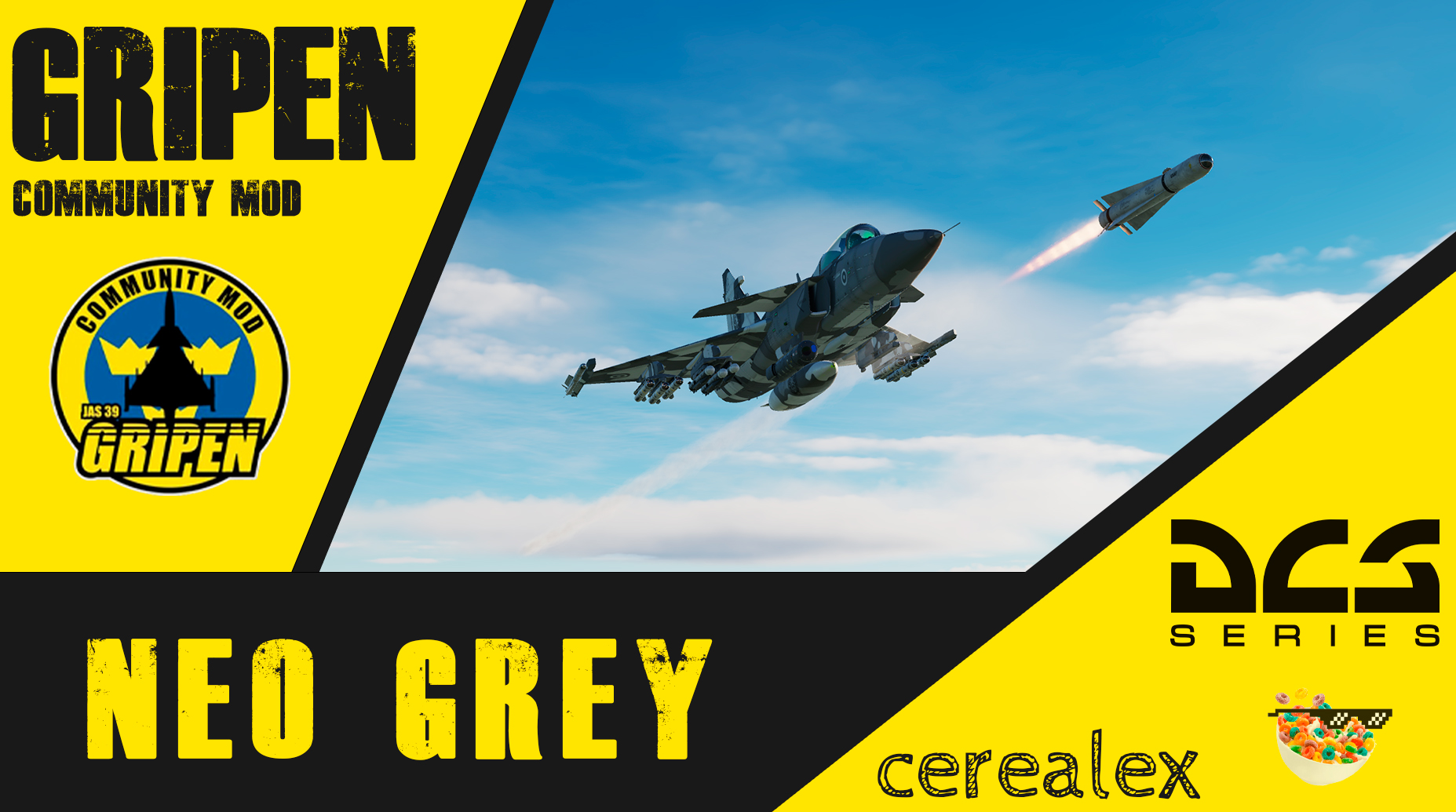 JAS-39 Gripen Neo Grey Livery by Cerealex