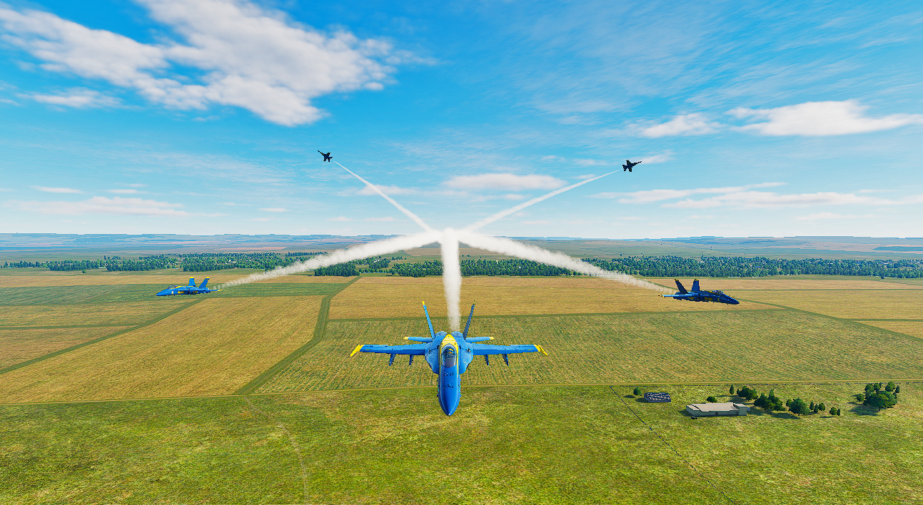 Blue angels formation airshow