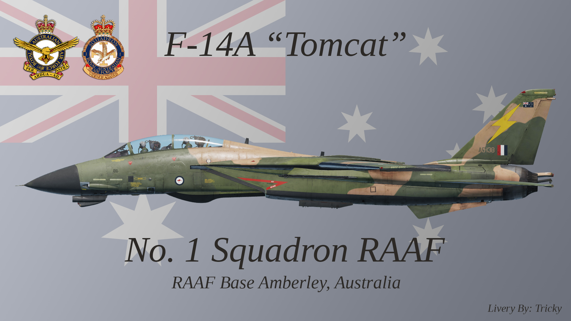 F-14A-135GR - No. 1 Squadon RAAF - Southeast Asia Camouflage 
